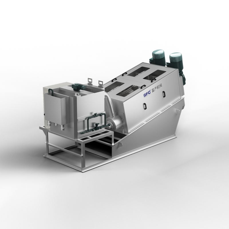 DL series Screw Sludge dewatering machine 